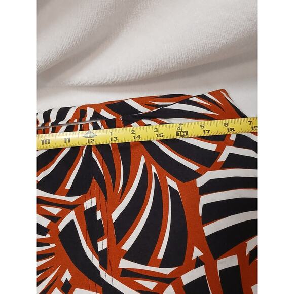 NY & Company Maxi Slit Skirt Plus Sz XXL Exotic Mediterranean Tiger Coquette - Picture 9 of 16